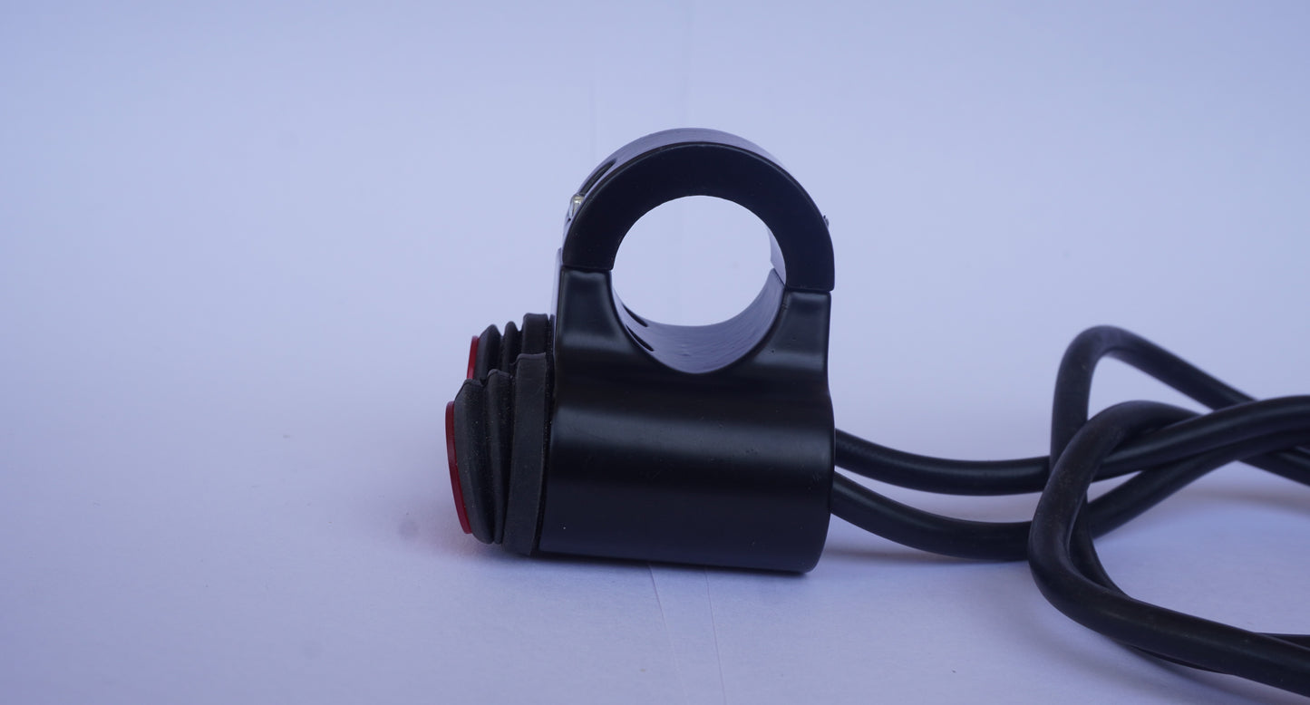 Waterproof Dual Combination Handlebar Switch (ON-OFF-ON & ON-OFF) with LED Indicator Lights – CNC Aluminium 12V DC Universal for All Motorcycles, Bikes, Cars & Scooties