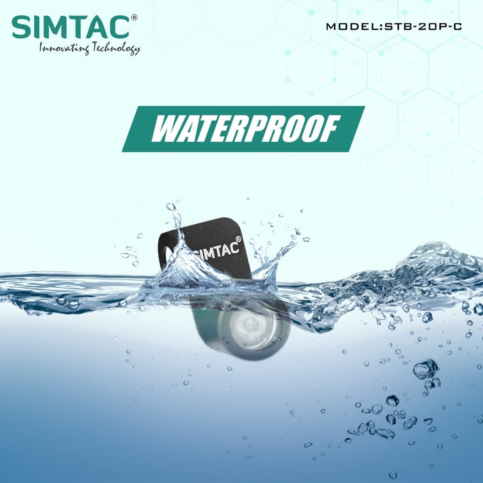 SIMTAC Strobe Lights Kit for Bikes – Waterproof 20-Pattern Flashing Lamp | Plug N Play, Long-Range Visibility, 12 Months Warranty